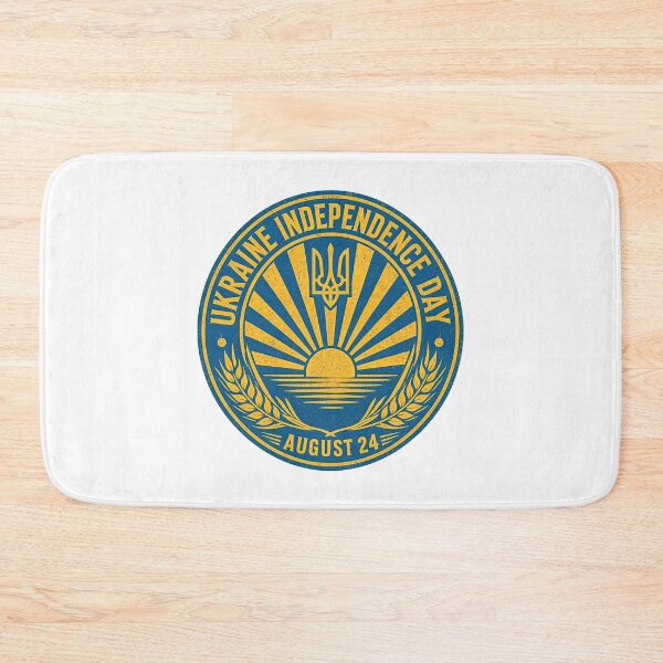 Item preview, Ukraine Independence Day August 24 Tryzub Sun Vintage Emblem designed and sold by ML-Media.