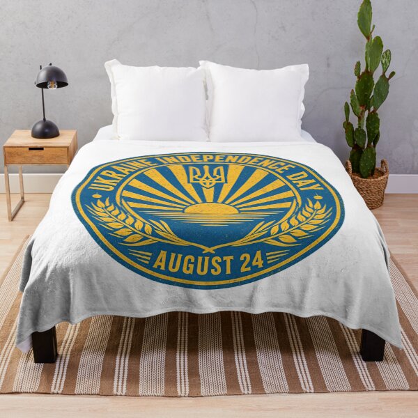 Item preview, Ukraine Independence Day August 24 Tryzub Sun Vintage Emblem designed and sold by ML-Media.