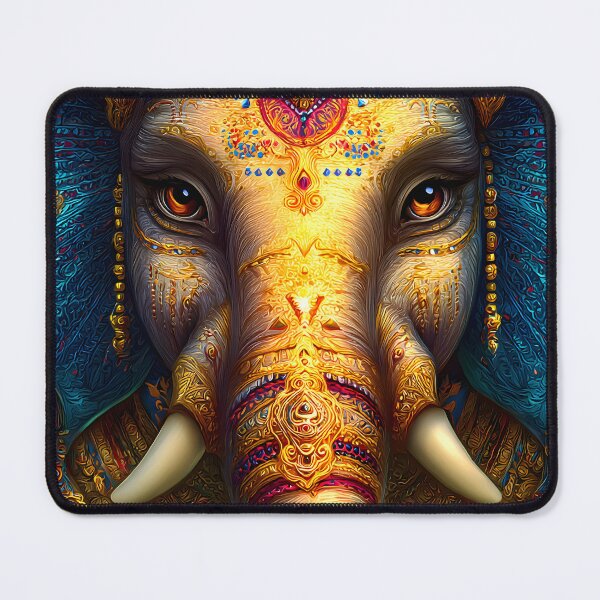 Item preview, Exquisite Elephants Embellished in Golden Attire designed and sold by Artessie.