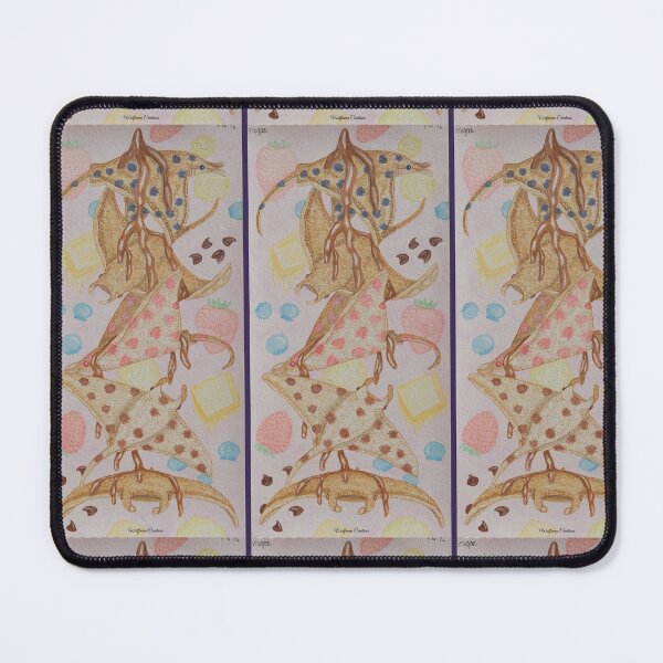 Item preview, Manta ray pancakes watercolor painting designed and sold by WolfRaven Creations.