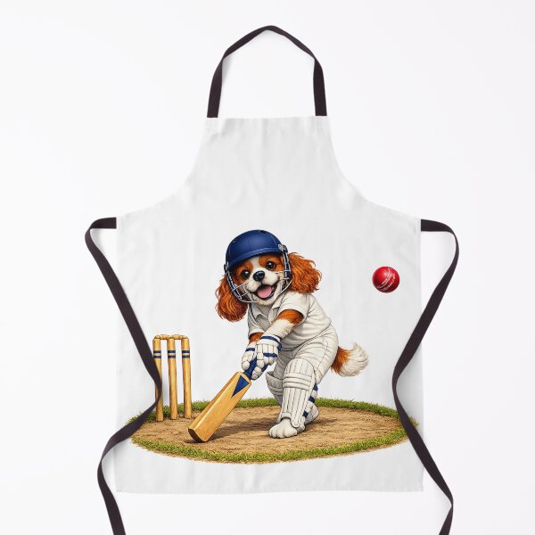 Item preview, Blenheim Cavalier Playing Cricket designed and sold by SpottyRainbow.