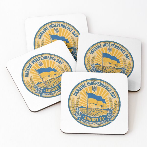 Item preview, Ukraine Independence Day August 24 Patriotic Ukrainian Flag Emblem designed and sold by ML-Media.