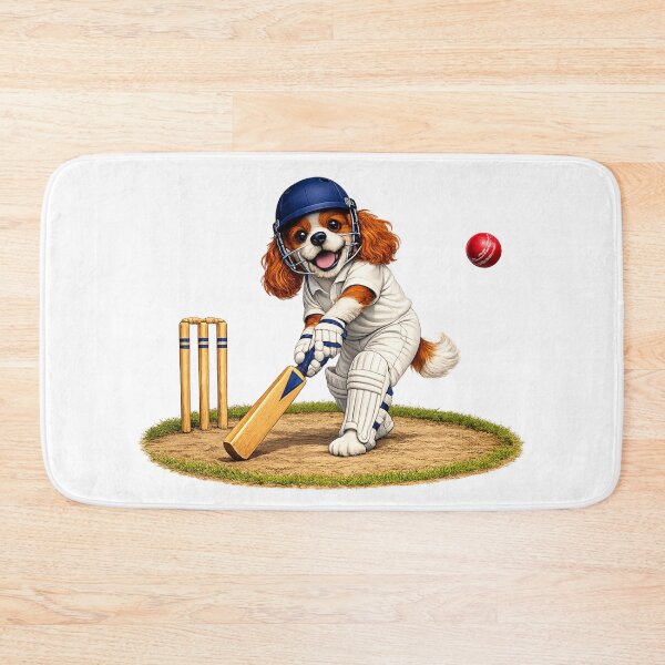 Artikelvorschau, Blenheim Cavalier Playing Cricket entworfen und verkauft von SpottyRainbow.