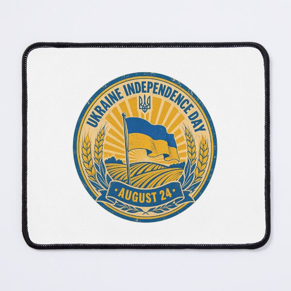 Item preview, Ukraine Independence Day August 24 Patriotic Ukrainian Flag Emblem designed and sold by ML-Media.