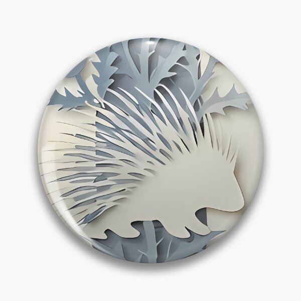 Item preview, The Porcupine’s Spirit - Botanical Papercut | Verdia Collection designed and sold by Verdiami.