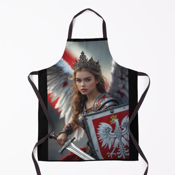 Item preview, Poland Warrior Queen Winged Angel Eagle Shield Realistic designed and sold by Amber Sky Creations.