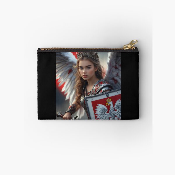 Item preview, Poland Warrior Queen Winged Angel Eagle Shield Realistic designed and sold by Amber Sky Creations.
