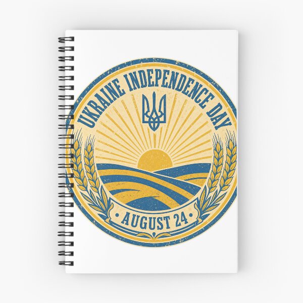 Item preview, Ukraine Independence Day Vintage Emblem Tryzub Wheat Field designed and sold by ML-Media.