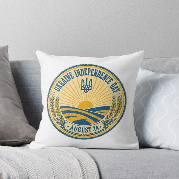 Item preview, Ukraine Independence Day Vintage Emblem Tryzub Wheat Field designed and sold by ML-Media.