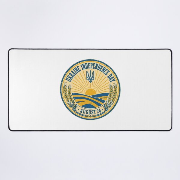 Item preview, Ukraine Independence Day Vintage Emblem Tryzub Wheat Field designed and sold by ML-Media.