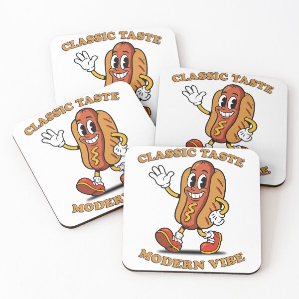 Item preview, Classic Taste, Modern Vibe - Retro Hotdog Mascots designed and sold by Hmerac.