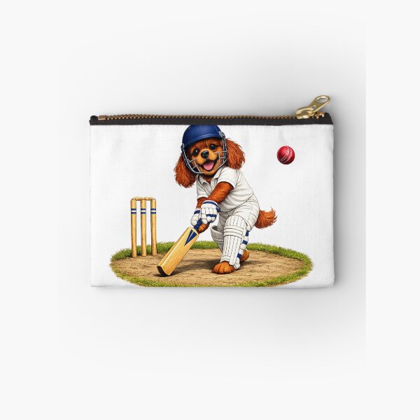 Item preview, Ruby Cavalier Playing Cricket designed and sold by SpottyRainbow.
