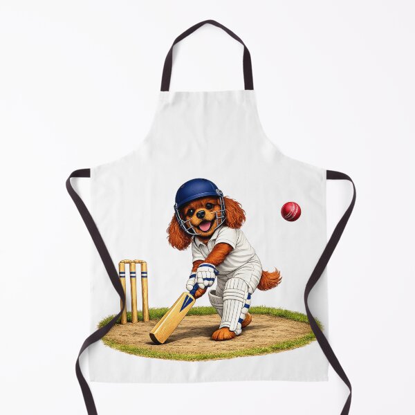 Item preview, Ruby Cavalier Playing Cricket designed and sold by SpottyRainbow.