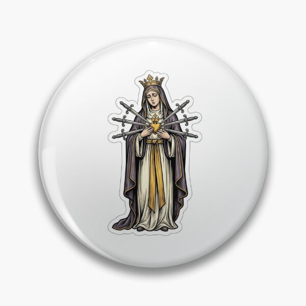 Item preview, Our Lady of Sorrows Mater Dolorosa Seven Swords Catholic designed and sold by raedattia.