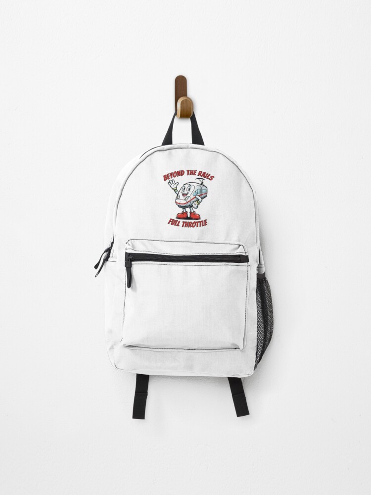 Thumbnail 1 of 3, Backpack, Beyond The Rails - Retro Fast Train Mascots designed and sold by Hmerac.