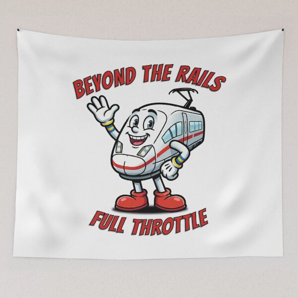 Item preview, Beyond The Rails - Retro Fast Train Mascots designed and sold by Hmerac.