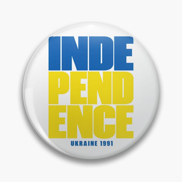 Item preview, Ukraine Independence 1991 Blue and Yellow Typography designed and sold by ML-Media.