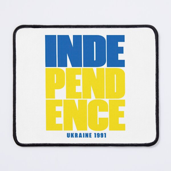 Item preview, Ukraine Independence 1991 Blue and Yellow Typography designed and sold by ML-Media.