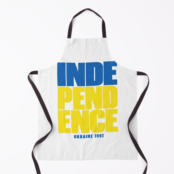 Item preview, Ukraine Independence 1991 Blue and Yellow Typography designed and sold by ML-Media.