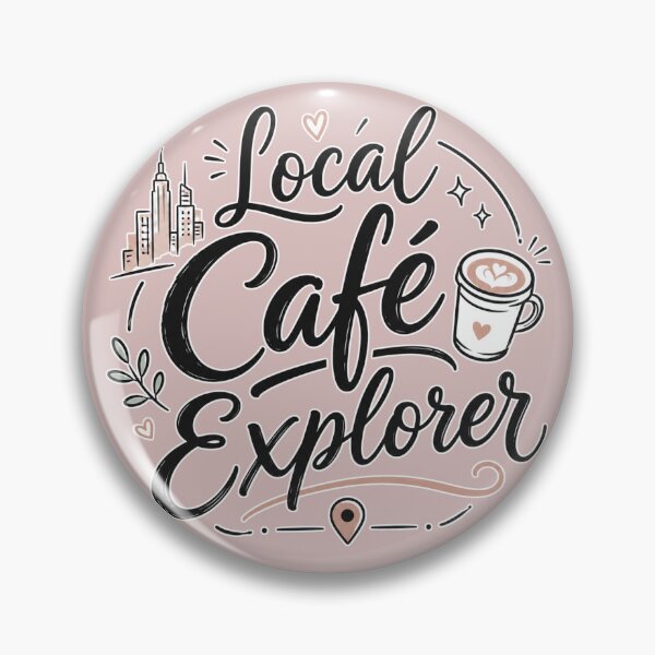 Item preview, Local Café Explorer | Coffee Lover Typography Design for Café Hoppers designed and sold by TheStephanieRome.