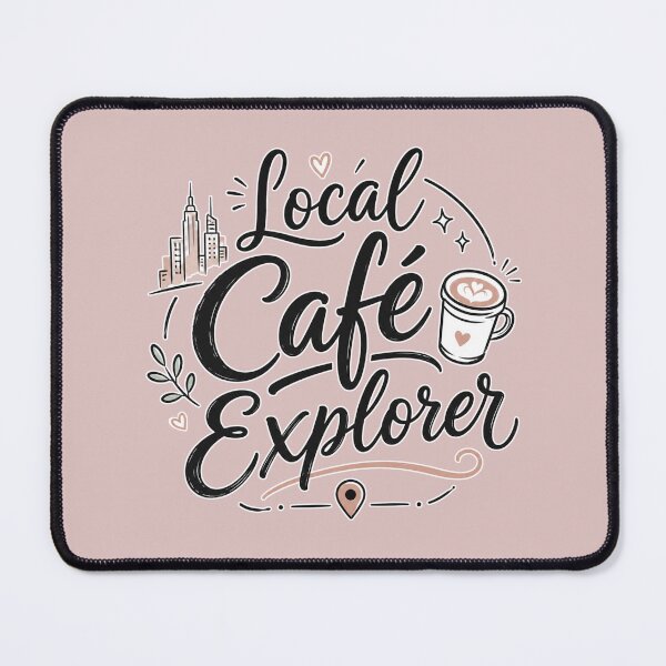 Item preview, Local Café Explorer | Coffee Lover Typography Design for Café Hoppers designed and sold by TheStephanieRome.