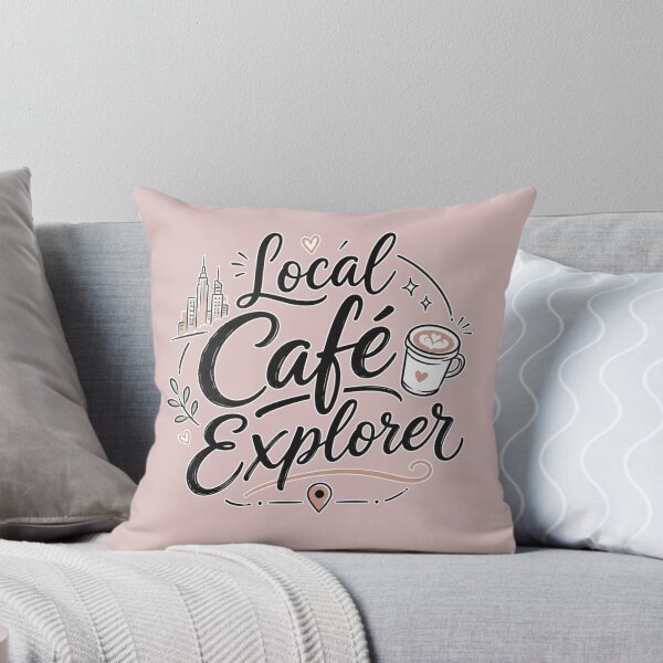 Item preview, Local Café Explorer | Coffee Lover Typography Design for Café Hoppers designed and sold by TheStephanieRome.