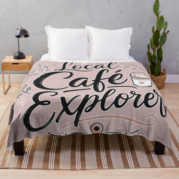 Item preview, Local Café Explorer | Coffee Lover Typography Design for Café Hoppers designed and sold by TheStephanieRome.