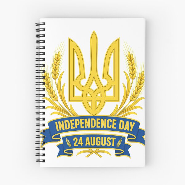 Item preview, Ukraine Independence Day 24 August Tryzub Wheat Emblem designed and sold by ML-Media.