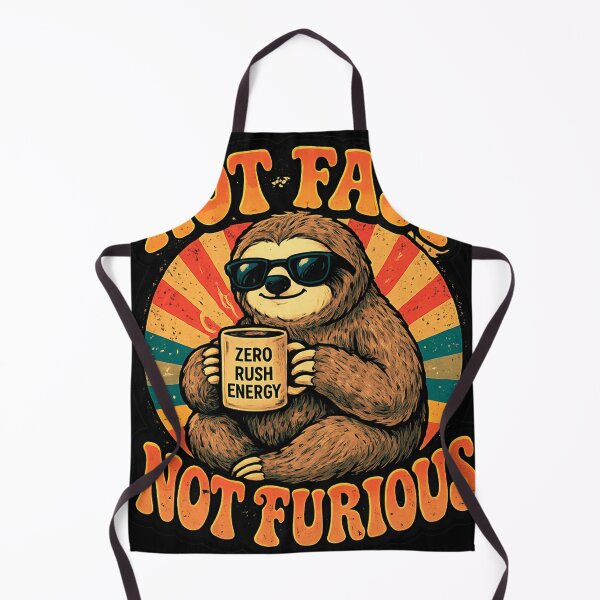 Item preview, Not Fast Not Furious Sloth Shirt, Funny Sloth Retro Tee, Lazy Animal Humor Graphic, 70s Vintage Aesthetic Cute Sloth T-Shirt designed and sold by hyper retro.