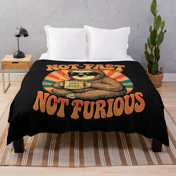 Item preview, Not Fast Not Furious Sloth Shirt, Funny Sloth Retro Tee, Lazy Animal Humor Graphic, 70s Vintage Aesthetic Cute Sloth T-Shirt designed and sold by hyper retro.