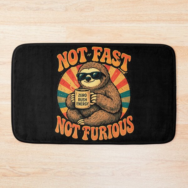 Item preview, Not Fast Not Furious Sloth Shirt, Funny Sloth Retro Tee, Lazy Animal Humor Graphic, 70s Vintage Aesthetic Cute Sloth T-Shirt designed and sold by hyper retro.