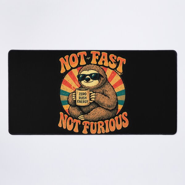 Item preview, Not Fast Not Furious Sloth Shirt, Funny Sloth Retro Tee, Lazy Animal Humor Graphic, 70s Vintage Aesthetic Cute Sloth T-Shirt designed and sold by hyper retro.