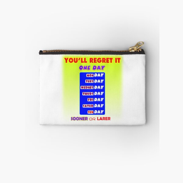 Item preview, You'll Regret it One Day, Motivational Typography Design designed and sold by T2T-ees.