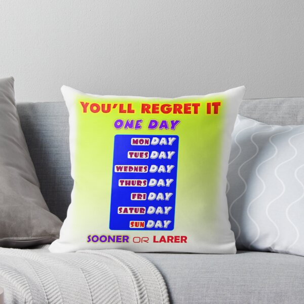Item preview, You'll Regret it One Day, Motivational Typography Design designed and sold by T2T-ees.