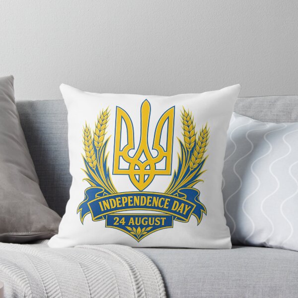 Item preview, Ukraine Independence Day Tryzub Wheat Emblem 24 August designed and sold by ML-Media.