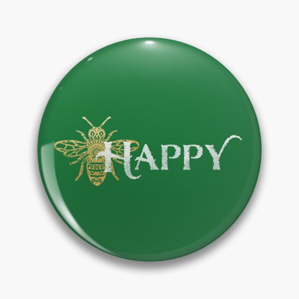 Item preview, Bee Happy (Best on Dark) designed and sold by ManyPaths.