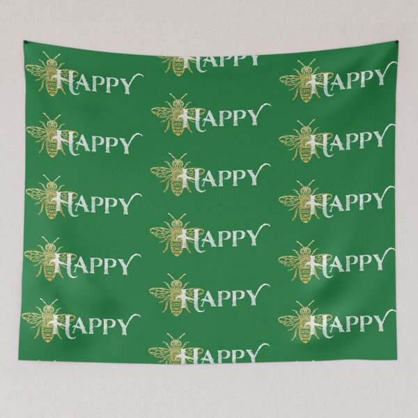Item preview, Bee Happy (Best on Dark) designed and sold by ManyPaths.