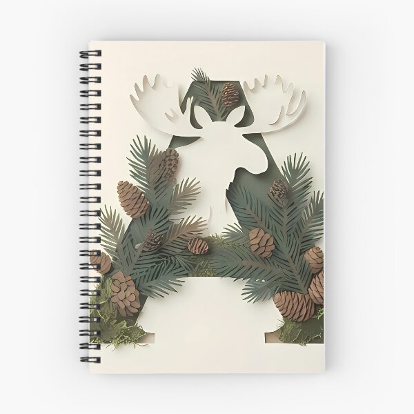 Item preview, The Moose’s Majesty - Botanical Papercut | Verdia Collection designed and sold by Verdiami.