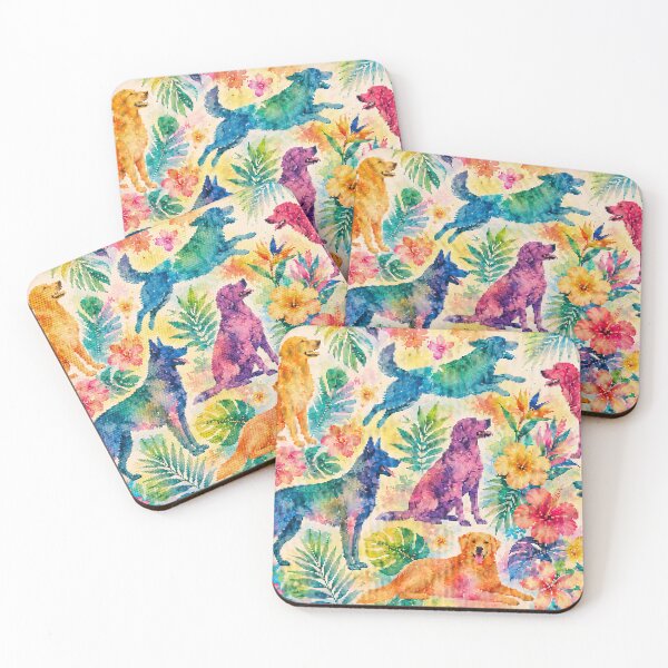 Item preview, Colorful Tropical Dog designed and sold by A-C-G.