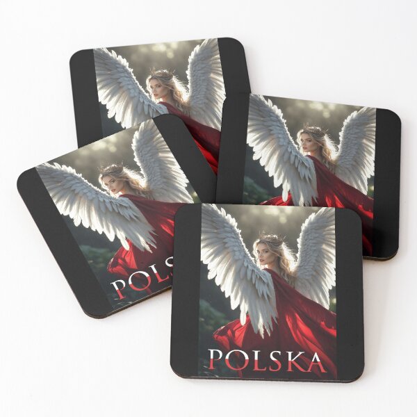 Item preview, Polska Angel Queen White Wings Red Cape Realistic Poland designed and sold by Amber Sky Creations.