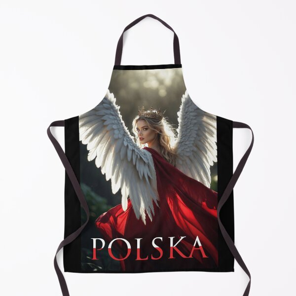 Item preview, Polska Angel Queen White Wings Red Cape Realistic Poland designed and sold by Amber Sky Creations.