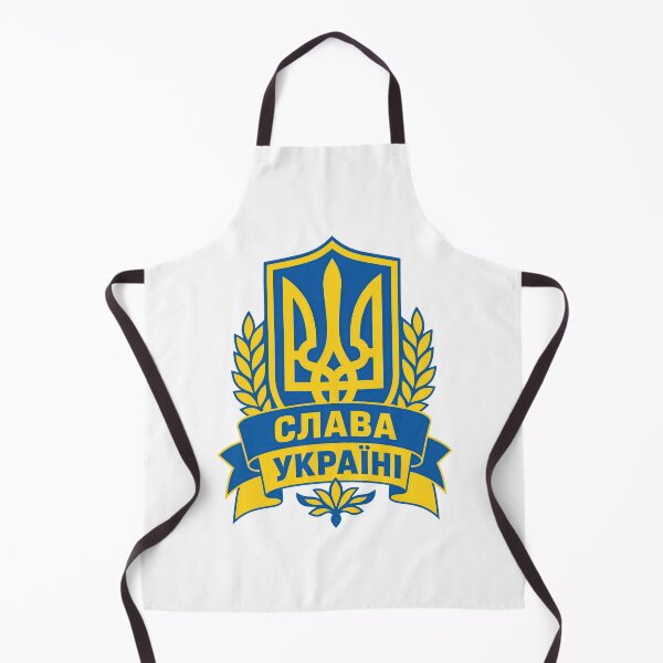 Item preview, Ukraine Tryzub Glory to Ukraine Blue and Yellow National Emblem designed and sold by ML-Media.