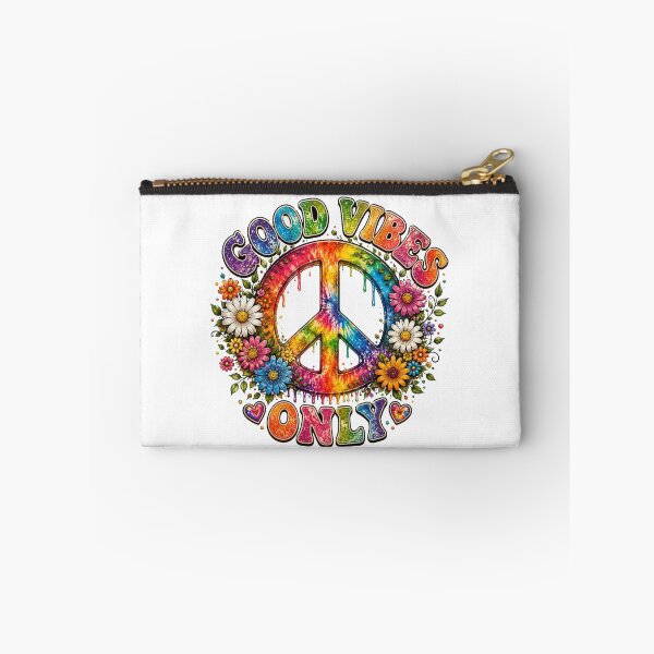 Item preview, Good Vibes Only Rainbow Peace Sign designed and sold by HippyRikky.