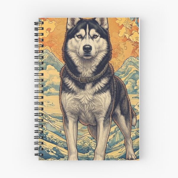 Item preview, Ukiyo-e Japanese style Husky designed and sold by bluebeski.