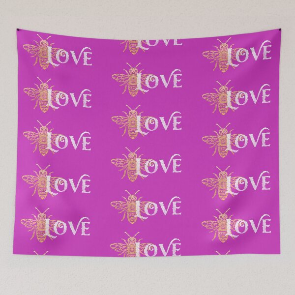 Item preview, Bee Love (Best on Dark) designed and sold by ManyPaths.