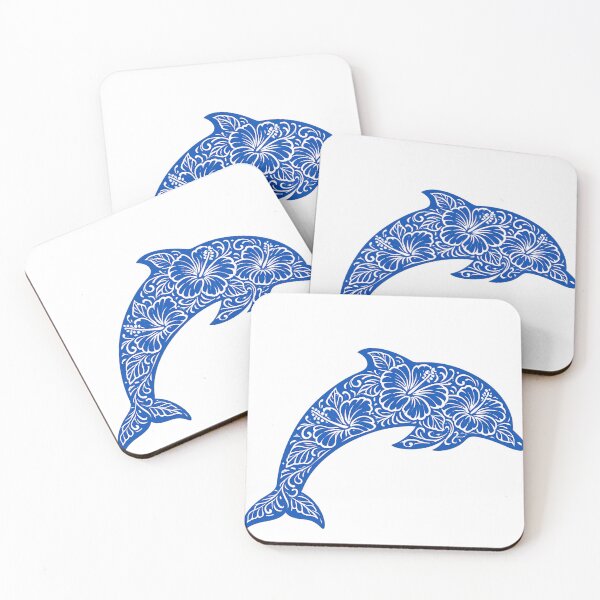 Item preview, Tropical Hibiscus Dolphin designed and sold by OTSC.