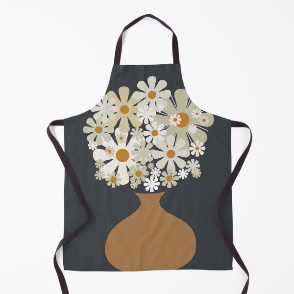 Item preview, Daisy Still Life Retro Flowers in Vase on Charcoal designed and sold by kierkegaard.