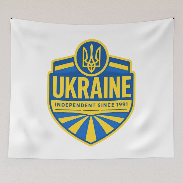 Item preview, Ukraine Independent Since 1991 Tryzub Emblem Shield designed and sold by ML-Media.