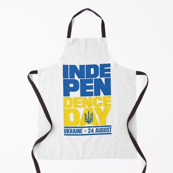 Item preview, Ukraine Independence Day 24 August Blue and Yellow Tryzub Typography designed and sold by ML-Media.