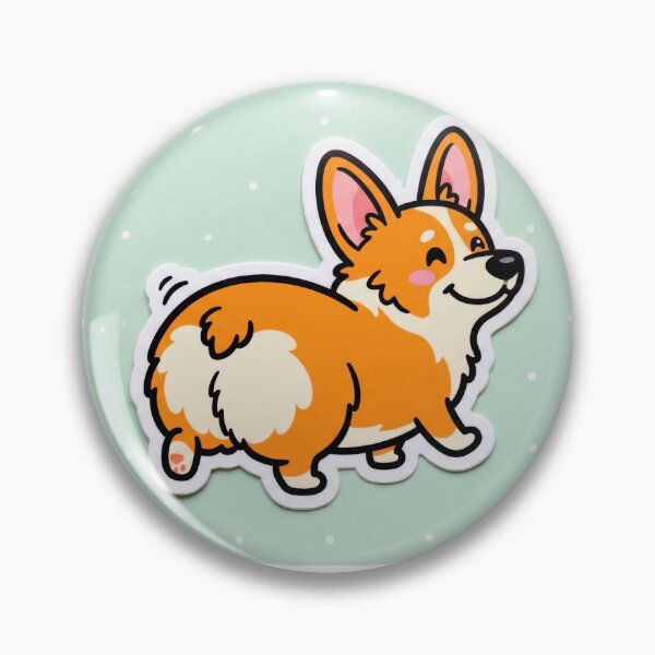 Item preview, Funny Corgi Butt Cartoon Sticker designed and sold by Magimel.